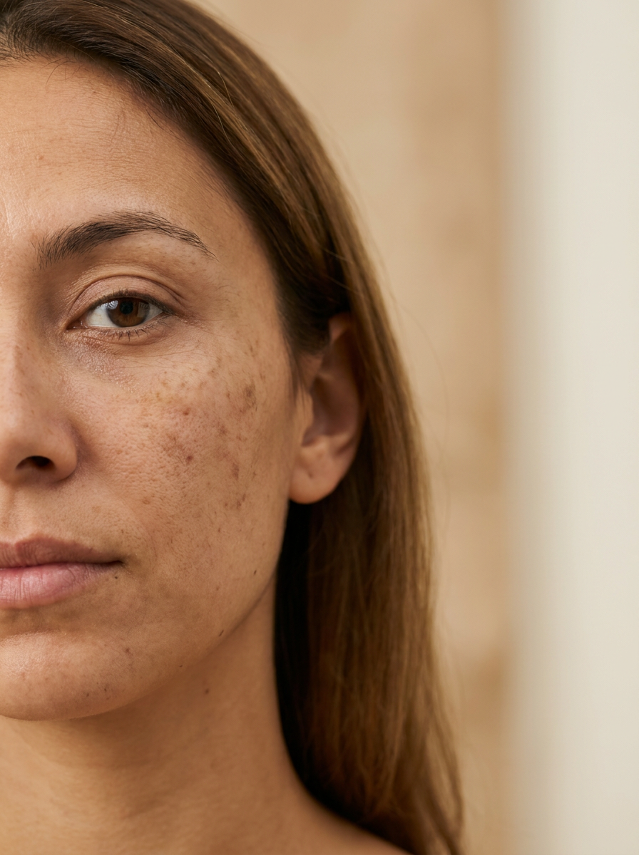 Jeune femme au teint lumineux après une séance de peeling visage en institut — vue 2
