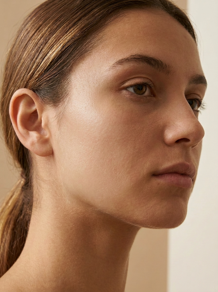 Jeune femme au teint lumineux après une séance de dermaplaning en institut — vue 3